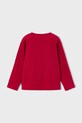 Mayoral longsleeve bawełniany 173.5C.Mini.9BYA czerwony AW25