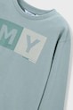 Băieți Mayoral longsleeve din bumbac 173.5C.Mini.9BYA turcoaz