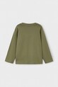 Mayoral longsleeve bawełniany 173.5C.Mini.9BYA zielony AW25