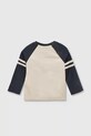 Mayoral longsleeve bawełniany niemowlęcy 2059.3A.Baby.9BYA granatowy AW25