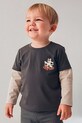 Mayoral longsleeve bebeluși bumbac negru 2062.3B.Baby.9BYA