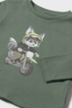 Băieți Mayoral longsleeve din bumbac 2065.3C.Baby.9BYA verde