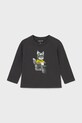 Mayoral top a maniche lunghe in cotone girocollo grigio 2065.3C.Baby.9BYA