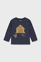 Mayoral longsleeve din bumbac pentru copii imprimeu bleumarin 2067.3D.Baby.9BYA