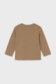 Mayoral longsleeve bawełniany dziecięcy 2067.3D.Baby.9BYA brązowy AW25