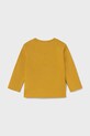 Mayoral longsleeve din bumbac pentru copii 2069.3D.Baby.9BYA galben AW25