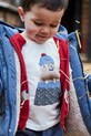 Mayoral longsleeve bawełniany dziecięcy nadruk niebieski 2070.3E.Baby.9BYA