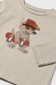 Băieți Mayoral longsleeve din bumbac pentru copii 2070.3E.Baby.9BYA maro