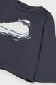 Băieți Mayoral longsleeve din bumbac pentru copii 2071.3E.Baby.9BYA bleumarin