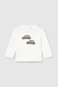 Mayoral longsleeve din bumbac pentru copii imprimeu alb 2072.3F.Baby.9BYA