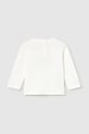 Mayoral longsleeve din bumbac pentru copii 2072.3F.Baby.9BYA alb AW25