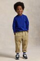 Dětské bavlněné tričko s dlouhým rukávem Polo Ralph Lauren modrá 322854677098