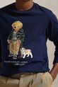 Παιδικό βαμβακερό μακρυμάνικο Polo Ralph Lauren 323981177001 σκούρο μπλε