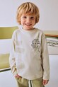 Mayoral longsleeve bawełniany okrągły beżowy 4074.5A.Mini.9BYA