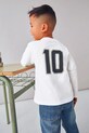 Mayoral longsleeve bawełniany 4075.5A.Mini.9BYA beżowy