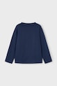 Chłopiec Mayoral longsleeve bawełniany 4076.5A.Mini.9BYA granatowy