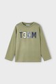 Mayoral longsleeve bawełniany 4077.5A.Mini.9BYA zielony AW25