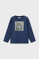 Mayoral longsleeve din bumbac bumbac albastru 4081.5C.Mini.9BYA