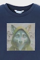 Băieți Mayoral longsleeve din bumbac 4081.5C.Mini.9BYA albastru