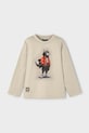 Tričko s dlhým rukávom Mayoral okrúhly béžová 4083.5C.Mini.9BYA