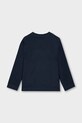 Хлопковый детский лонгслив Mayoral 4085.5D.Mini.9BYA тёмно-синий AW25