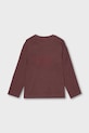 Mayoral longsleeve din bumbac pentru copii 4085.5D.Mini.9BYA burgundia AW25