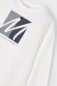 Mayoral longsleeve din bumbac pentru copii alb 4086.5D.Mini.9BYA