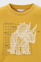 Băieți Mayoral longsleeve din bumbac pentru copii 4088.5E.Mini.9BYA galben