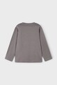 Băieți Mayoral longsleeve din bumbac pentru copii 4088.5E.Mini.9BYA gri