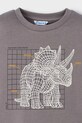 Mayoral longsleeve din bumbac pentru copii gri 4088.5E.Mini.9BYA
