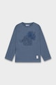 Mayoral longsleeve din bumbac pentru copii print albastru 4089.5E.Mini.9BYA