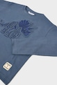 Băieți Mayoral longsleeve din bumbac pentru copii 4089.5E.Mini.9BYA albastru