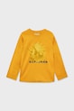 Mayoral longsleeve bawełniany 4090.5E.Mini.9BYA żółty AW25