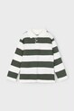 Mayoral longsleeve bawełniany dziecięcy 4119.5A.Mini.9BYA zielony AW25