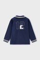 Mayoral longsleeve bawełniany dziecięcy 4120.5B.Mini.9BYA granatowy AW25