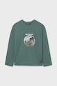 Mayoral longsleeve din bumbac bumbac verde 7003.7A.Junior.9BYA