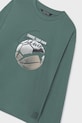 Băieți Mayoral longsleeve din bumbac 7003.7A.Junior.9BYA verde