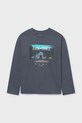 Mayoral top a maniche lunghe in cotone girocollo blu 7003.7A.Junior.9BYA