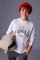 Mayoral longsleeve din bumbac pentru copii print bej 7007.7C.Junior.9BYA