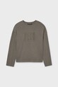 Mayoral longsleeve din bumbac pentru copii 7008.7C.Junior.9BYA verde AW25