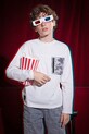 Хлопковый лонгслив Mayoral круглый вырез бежевый 7009.7C.Junior.9BYA