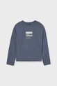 Mayoral longsleeve din bumbac pentru copii 7011.7D.Junior.9BYA albastru AW25