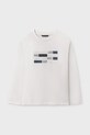 Mayoral longsleeve bawełniany 7012.7E.Junior.9BYA beżowy AW25