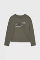 Mayoral longsleeve bawełniany 7012.7E.Junior.9BYA zielony AW25