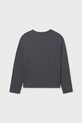 Mayoral longsleeve bawełniany dziecięcy 7013.7E.Junior.9BYA czarny AW25