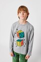 Bobo Choses longsleeve din bumbac pentru bebeluși Roll the Dice print gri 225AC015