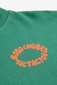 Chłopiec Bobo Choses longsleeve bawełniany dziecięcy Tic Tac Toe 225AC021 zielony