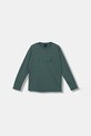 Emporio Armani longsleeve din bumbac pentru copii 2-pack EB000726.AF16162 bej AW25