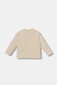 Emporio Armani longsleeve bawełniany dziecięcy 2-pack beżowy EB000767.AF16162