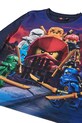 Chłopiec Lego longsleeve bawełniany dziecięcy LWTAFFY 613 11010889 granatowy